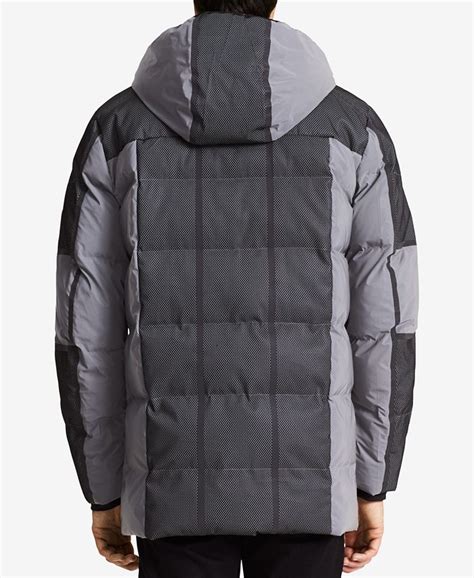 calvin klein reflective puffer jacket